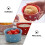 4 karierte Keramik-Schalen für Pudding, Mousse, Dessert 6