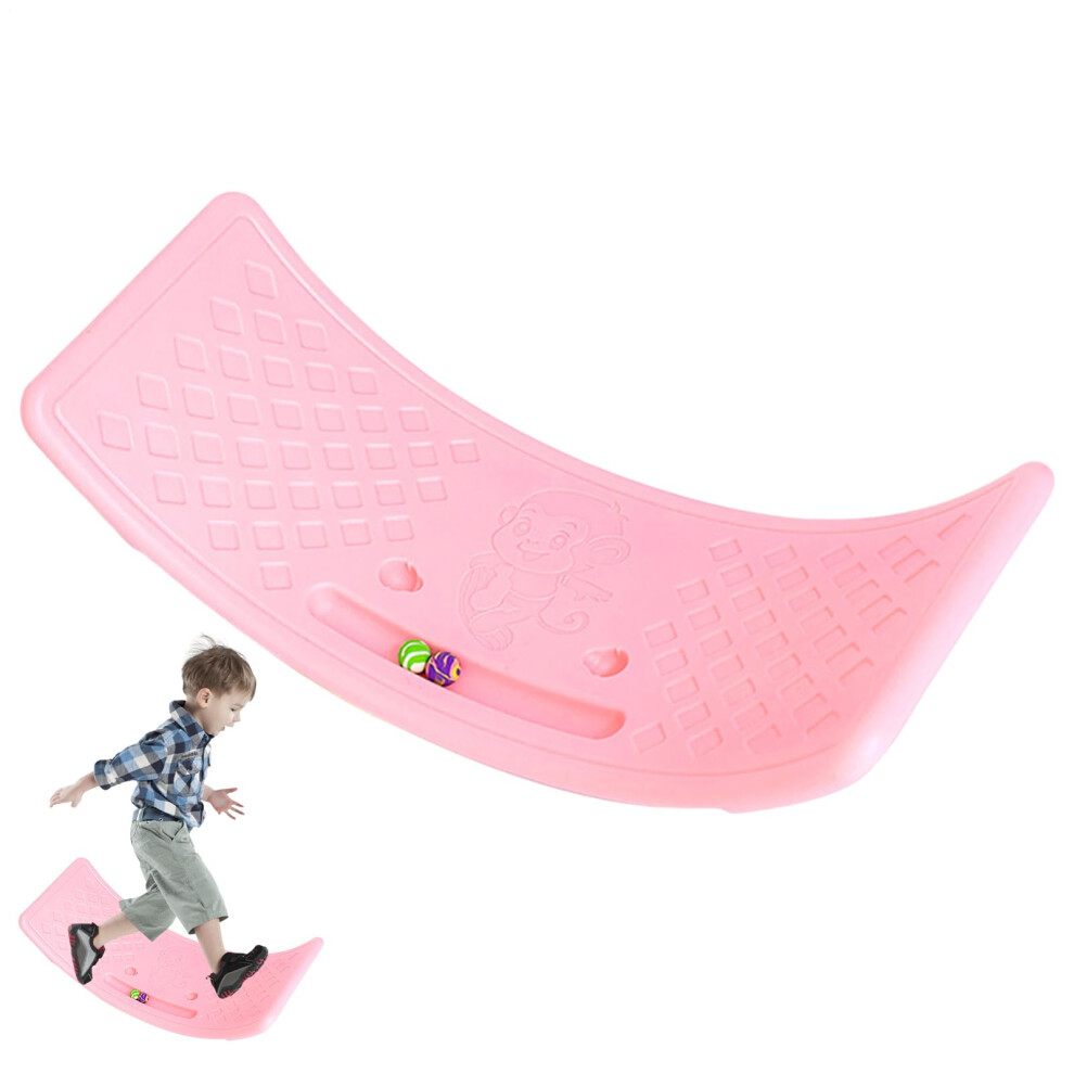 Rocker Board Children Open-Ended Swinging Trainer Balance Learning For Kids, Wobbling Balance Practice Board Holds 25 Kg