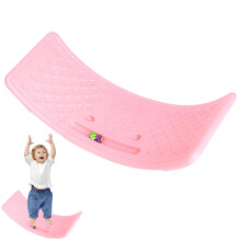 Wobble Balance Board Curved Swing Learning Board For Training Indoor Use Pink For Kids Boys And Girls Up To 25 Kg