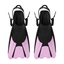 Diving Fins, Adjustable Size, Pink, Adult Frog Shoes Style
