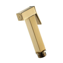 High Pressure Handheld Bidet Sprayer, Square Toilet Sprayer, Brass Body, G1/2 Interface, Black Finish