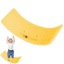 Wobble Board Kids Curved Swing Learning Board For Training Wobbling Toy For Classroom Backyard Garden Home Yellow