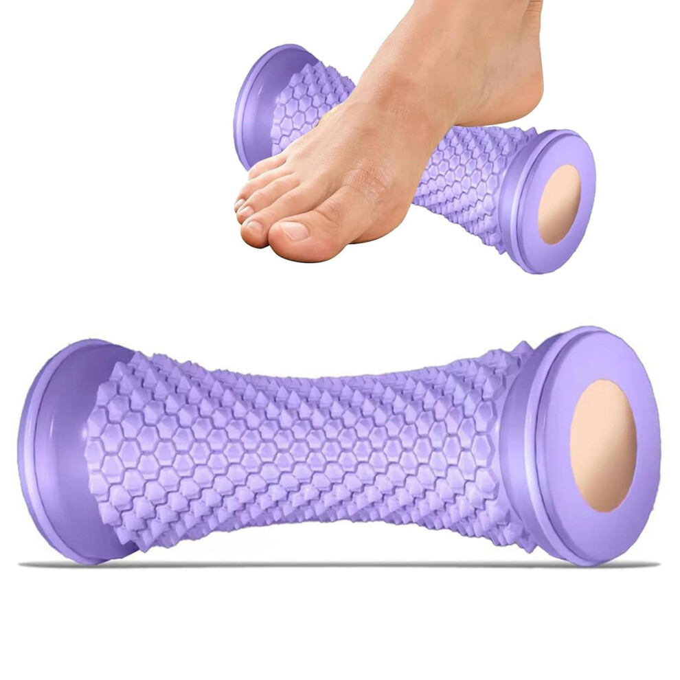 Purple Foot Massage Roller Manual Massager Deep Tissue Massage Tool Acupressure Trigger Point Therapy Plantar Fasciitis Relief