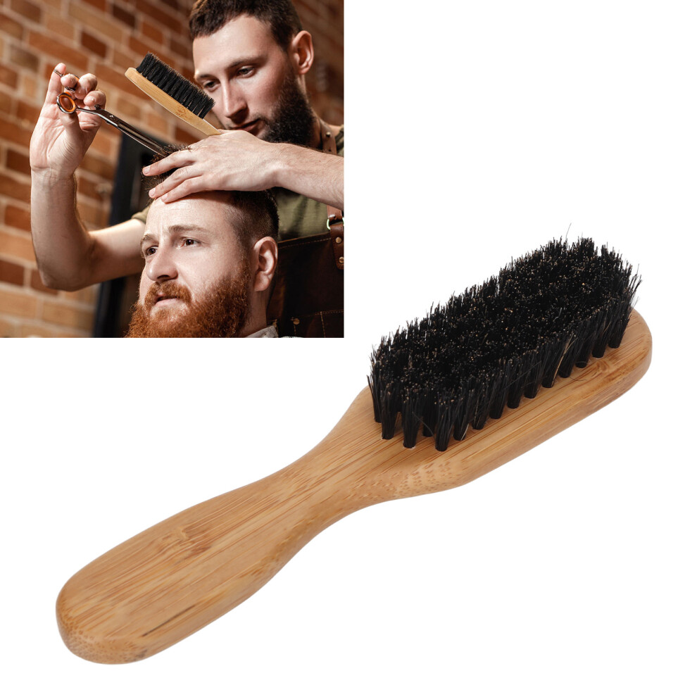 Men's Ergonomic Bamboo Beard Brush - Reinforced and Skin Safe