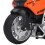 Educational Orange 1:16 Scale Motorcycle Toy with Sound Light & Pull Back 6