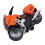 Educational Orange 1:16 Scale Motorcycle Toy with Sound Light & Pull Back 7