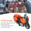 Educational Orange 1:16 Scale Motorcycle Toy with Sound Light & Pull Back 10