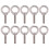 10Pcs Eye Bolt 304 Edelstahl Hebe Runde Ring 1