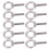 10Pcs Eye Bolt 304 Edelstahl Hebe Runde Ring 10