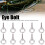 10Pcs Eye Bolt 304 Edelstahl Hebe Runde Ring 14