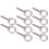 10Pcs Eye Bolt 304 Edelstahl Hebe Runde Ring 7