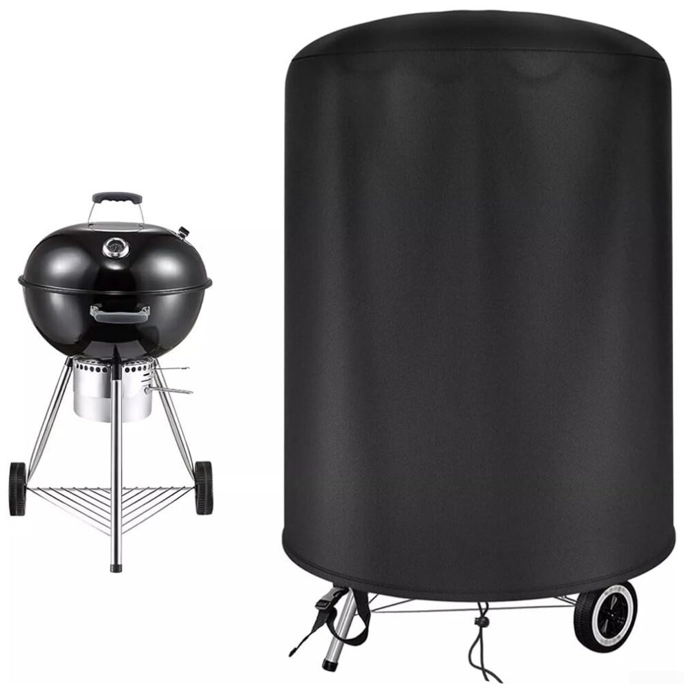 Black Kettle Bbq Cover For Weber 57Cm Oxford Cloth Waterproof 70X70cm