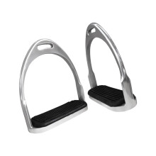 Equestrian Stirrups 1 Pair With Non-Slip Rubber Pad, High Strength Safety Stirrups For Riding