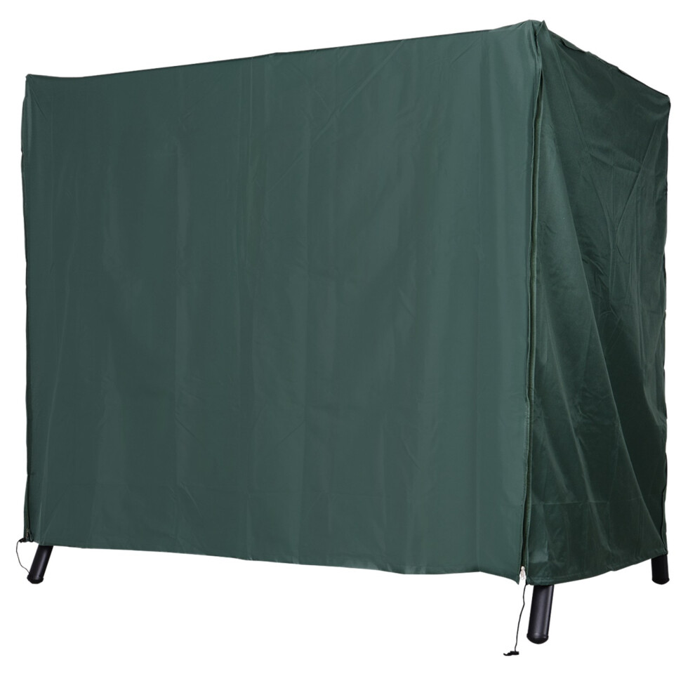 Outdoor Swing Cover Outsunny 205 x 124cm Deep Green UV-Resistant Waterproof Cover for 3-Seater Swing-image-OPC-PMFNMDQ-NEW