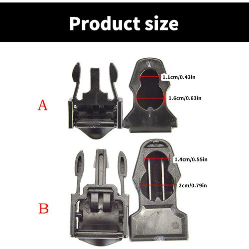 Diving Fin Buckles Quick Side Release Type B 1 Pair Compatible With Scubas Fin Straps 1