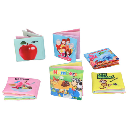 6Pcs Baby Bad Bücher Ungiftig Weichen Tuch 2