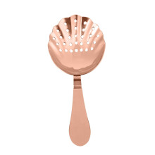 Bar Ice Strainer Stainless Steel Fine Mesh Cocktail Rose Gold 17.5x7.3x3 Cm