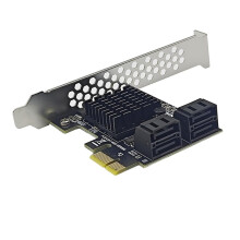 SATA3.0 Expansion Card For PCIe X4 Port SATA III 6Gbps 88SE9215 IPFS Hard Drive Expansion Card