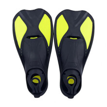 Diving Fins Swimming Flipper Training Fins Snorkeling Flippers Black Yellow Size XS For Snorkeling And Swimming