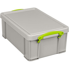 Really Useful 9L Stacking Storage Box Grey
