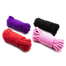 Pink Black Bondage Rope 16 Feet Long BDSM Cord Color Purple Red Restraints Cuffs Compatible