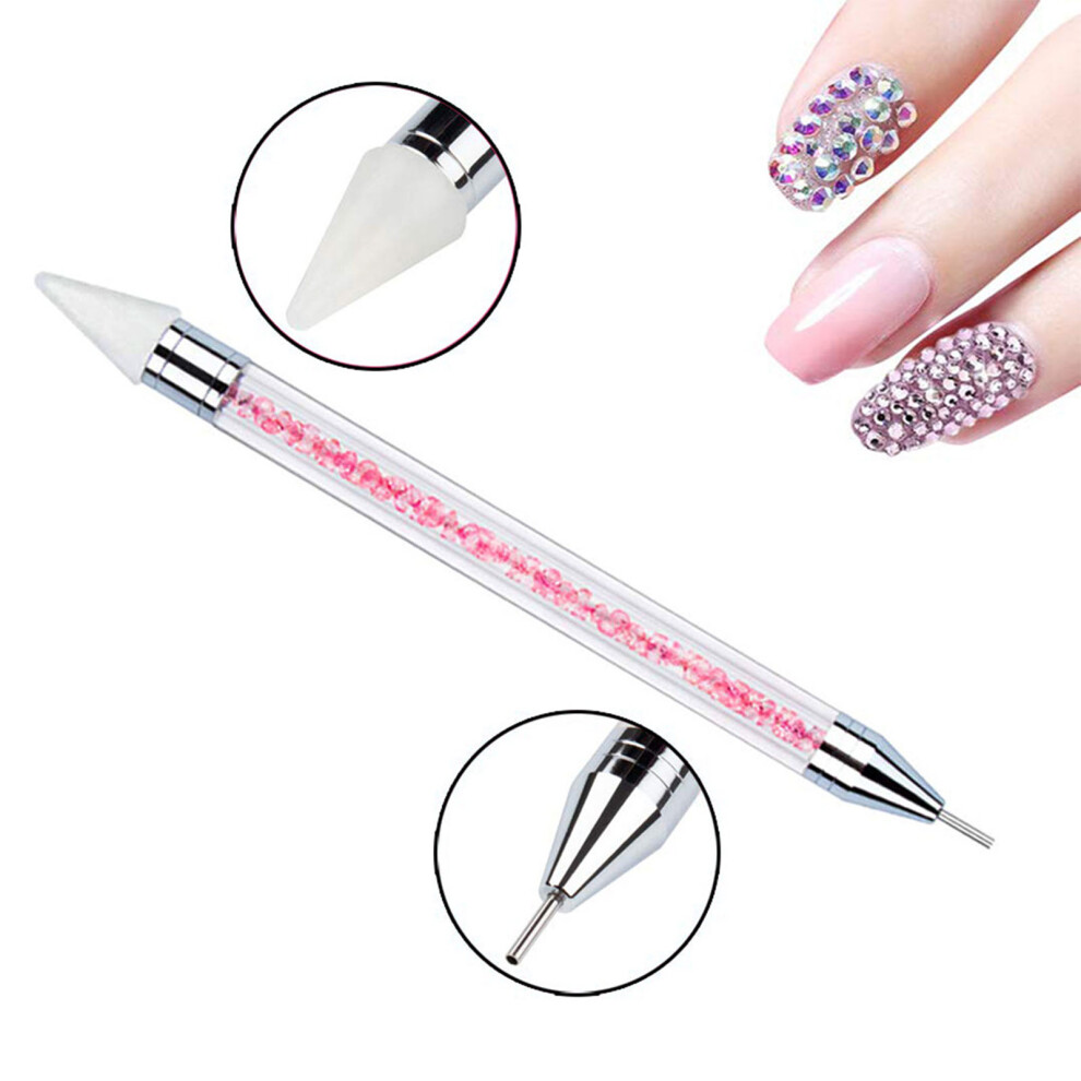 Multifunctional Nail Art Rhinestones Kit with Picking Pen & Tweezers