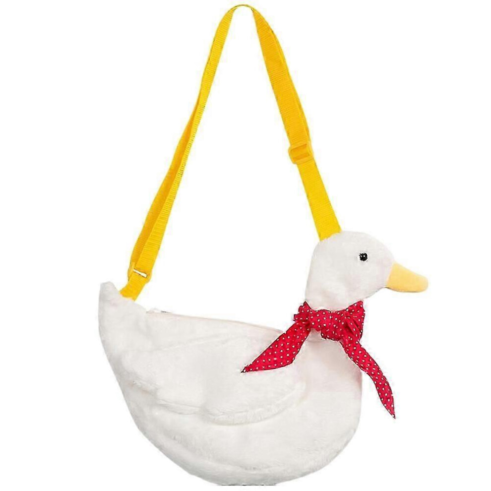 Plush Backpack for Women, Cartoon Duck Backpack, Girls Cute Animal Bag