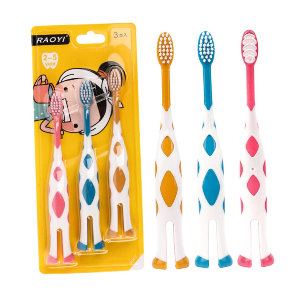 Cartoon Soft Bristle Kids Toothbrush 6-Pack For Ages 2-5 Ergonomic Handle Soft Bristles-image-OPC-PMFNWPK-NEW