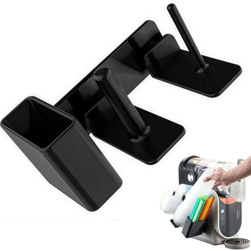 3 Compartment Side Mounted Cup Holder Organizer For FS300 FS301 Slushie Machine ABS Construction Beverage Storage 1