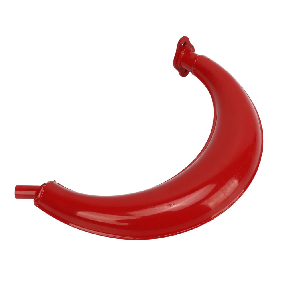 Exhaust Silencer Pipe 40Mm Half Moon For 49Cc-80Cc 2 Stroke Engines Red 9451354909722