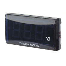 Super Slim Motorcycle Temp Gauge DC12V LCD Display 0-120 Range