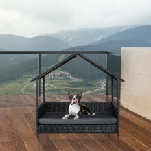 Outdoor-Hundebett mit Baldachin für kleine und mittelgroße Rassen