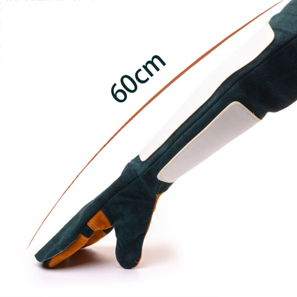 Professional 60Cm Bite-Proof Safety Gloves, Kevlar & Cowhide Leather 5011354926903