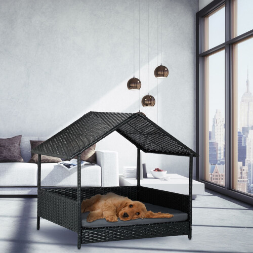 Outdoor Dog Bed with Canopy for Small & Medium Breeds 1