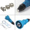 Electric Rivet Gun Drill Adapter Nut Riveting Tool Light Blue 12