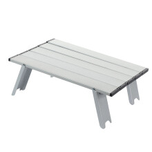 Tragbarer Aluminium-Camperntisch 39,5x28x12cm, klappbar für Strand & Picknick