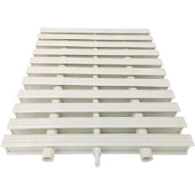 Drainage Ditch Guardrail Filter Channel Sewer Joint Trough Movable Plastic Overflow Drainage Grate 20 Cm Width 1 Piece White