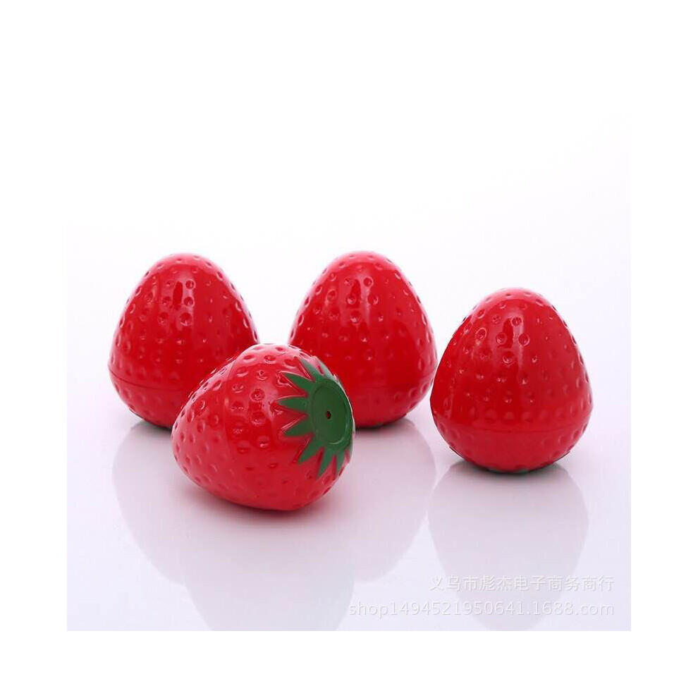 Women's Moisturizing Plant Extract Lip Balms - 24Pcs Strawberry Design Pack
