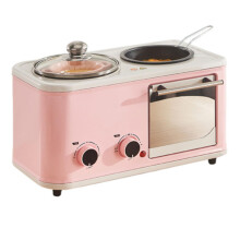 4-In-1 Multifunctional Breakfast Machine 1200W 5L Oven 0-60 Min Timer Noodle Cooker Steamer Compact