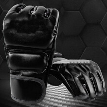Schockabsorbierende Halbfinger-Boxhandschuhe für Sanda, MMA und Muay Thai Training