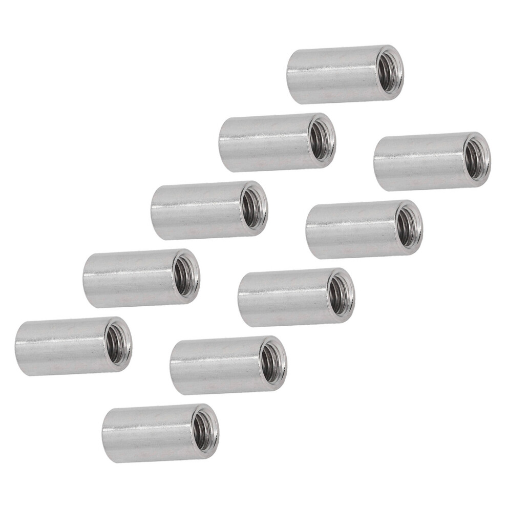 10Pcs M12 Stainless Steel Coupling Nuts, 16Mm Length 5091354954960