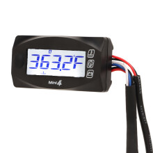 4 in 1 Digital Motorcycle Meter - Temp Voltage RPM & Time - 12V