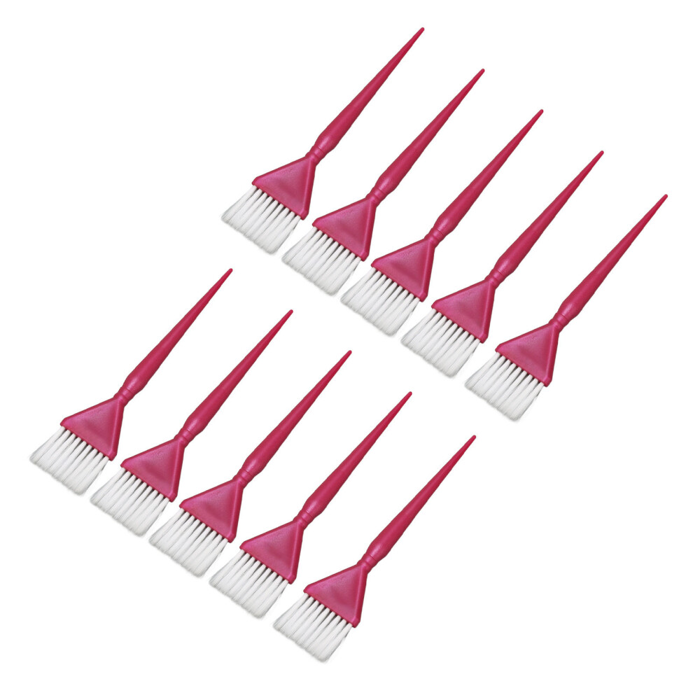 10pcs ABS Hair Color Brush Set Ergonomic Dye Applicator for Salon & Home