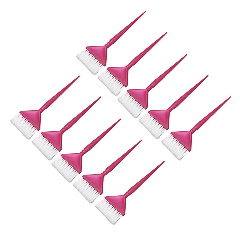 10pcs Hair Color Brush Set Ergonomic Handle for Salon & Home Use