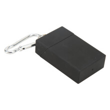 Mini-Edelstahl-Feuertäßchen mit Kletterverschluß, Schwarz