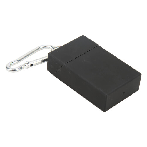 Mini-Edelstahl-Feuertäßchen mit Kletterverschluß, Schwarz