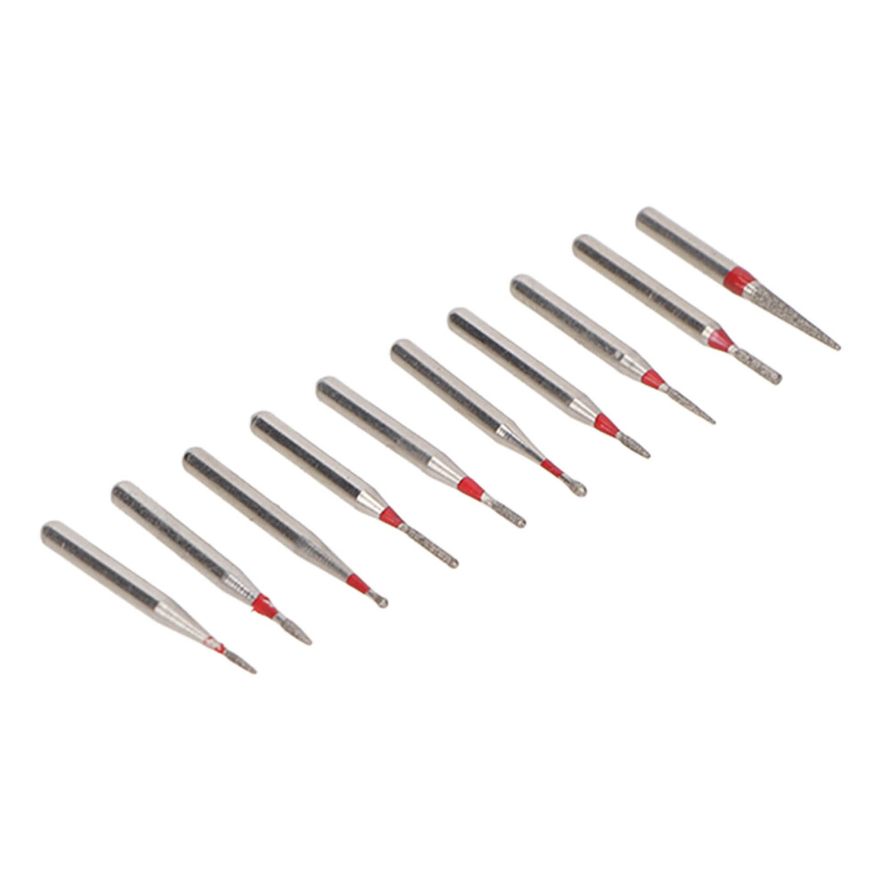 10pcs Stainless Steel Dental Burs for High Speed Tooth Polishing