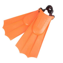 Flipper Swimming Fins For Adults Snorkeling Foot Fins Adjustable Diving Fins Portable Orange Beginner Swimming Equipment