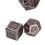 7PCS Metal Polyhedra Dice Set Engraved Number Pattern Red Spots For Table Game 7