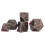 7PCS Metal Polyhedra Dice Set Engraved Number Pattern Red Spots For Table Game 14